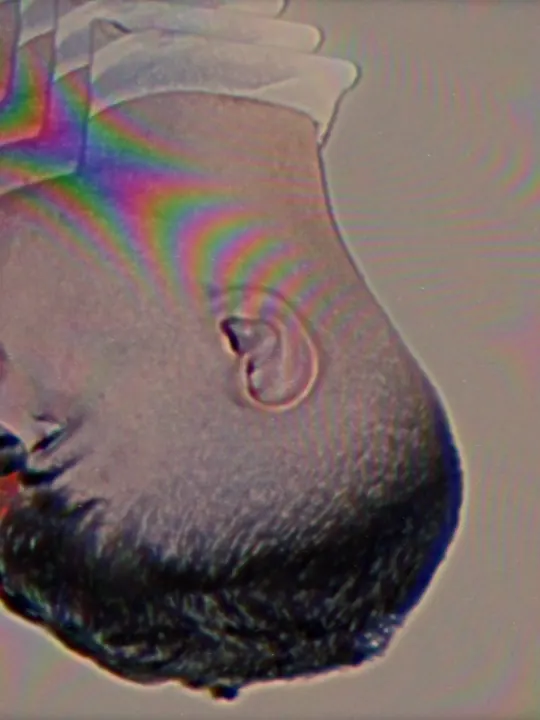 Short fade, upside down with a colour-shift effect